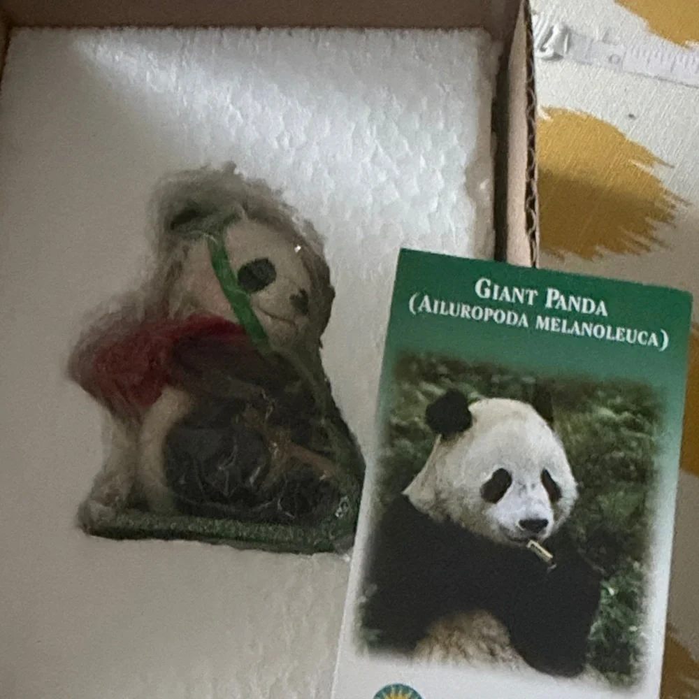 ❤️3 for $15!❤️  Panda Plush Toy with Red and Green Accents